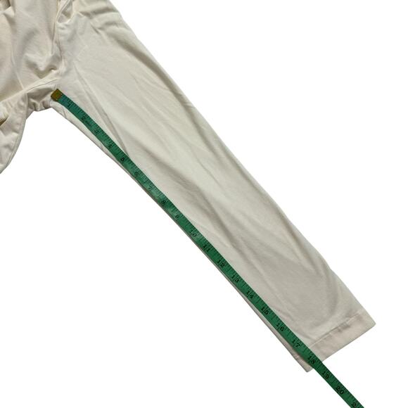 SOMA Restore Aloe Knit Short Robe in Ivory Size Small Cotton Blend Belted - Picture 9 of 9